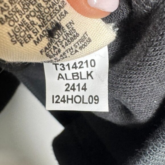 The Great THE FLEECE HENLEY SWEATSHIRT In Black Size 0 XS Oversized $195 - Picture 9 of 11